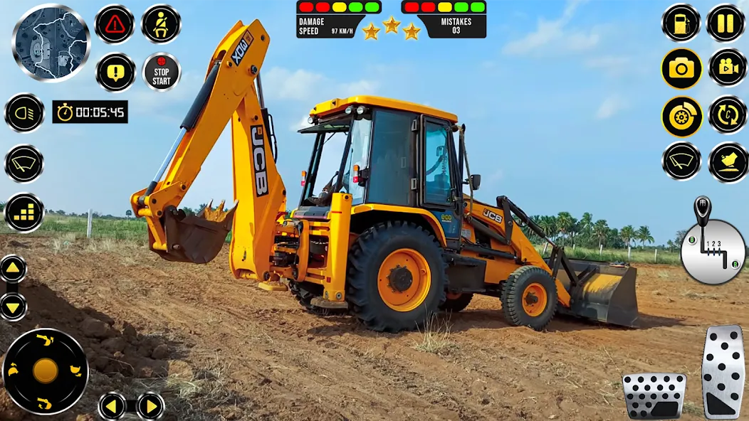 JCB Excavator Construction 3D  [МОД Бесконечные монеты] Screenshot 3