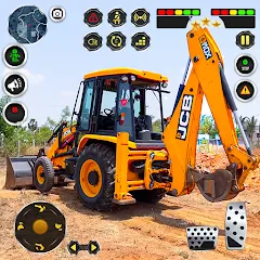 Скачать взломанную JCB Excavator Construction 3D  [МОД Бесконечные монеты] - полная версия apk на Андроид