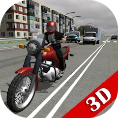 Взлом Russian Moto Traffic Rider 3D  [МОД Все открыто] - полная версия apk на Андроид