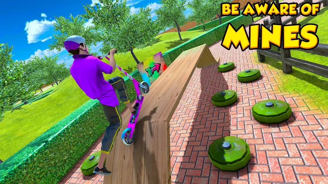 BMX Air Skate Scooter Tricks  [МОД Много денег] Screenshot 1