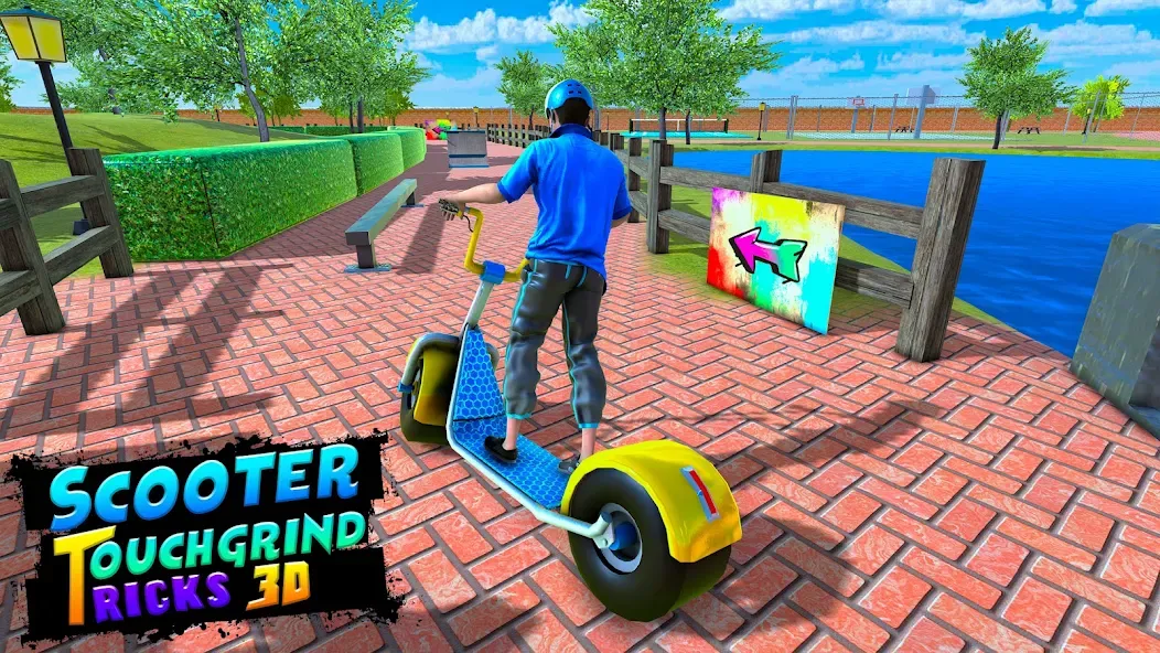 BMX Air Skate Scooter Tricks  [МОД Много денег] Screenshot 5