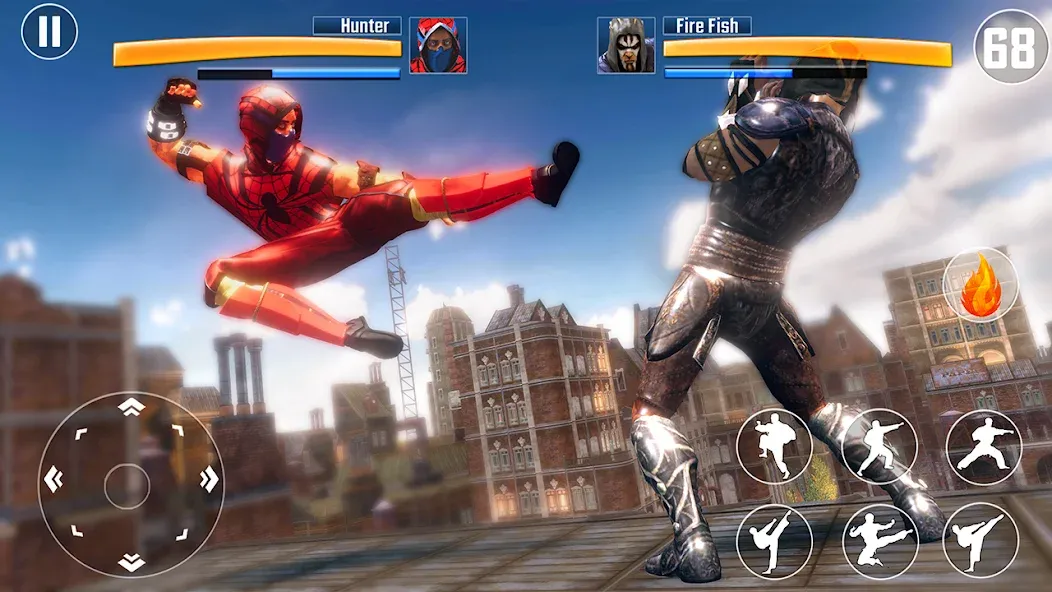 Kung Fu Fighting Karate Games (Кунгфу файтинг карате игры)  [МОД Меню] Screenshot 4