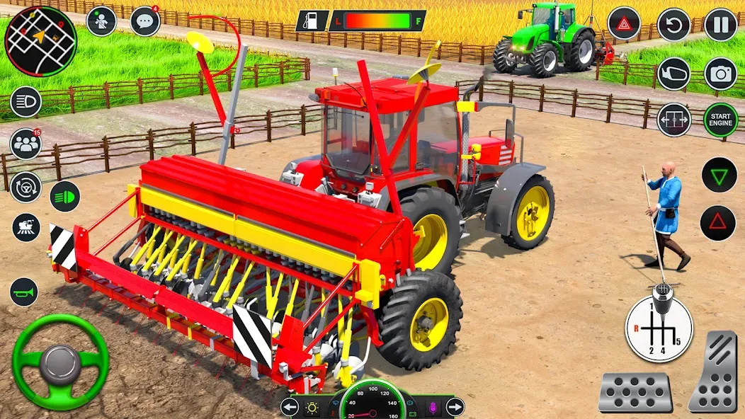 Real Tractor Driving Games (Риал Трактор Драйвинг Геймс)  [МОД Бесконечные деньги] Screenshot 2