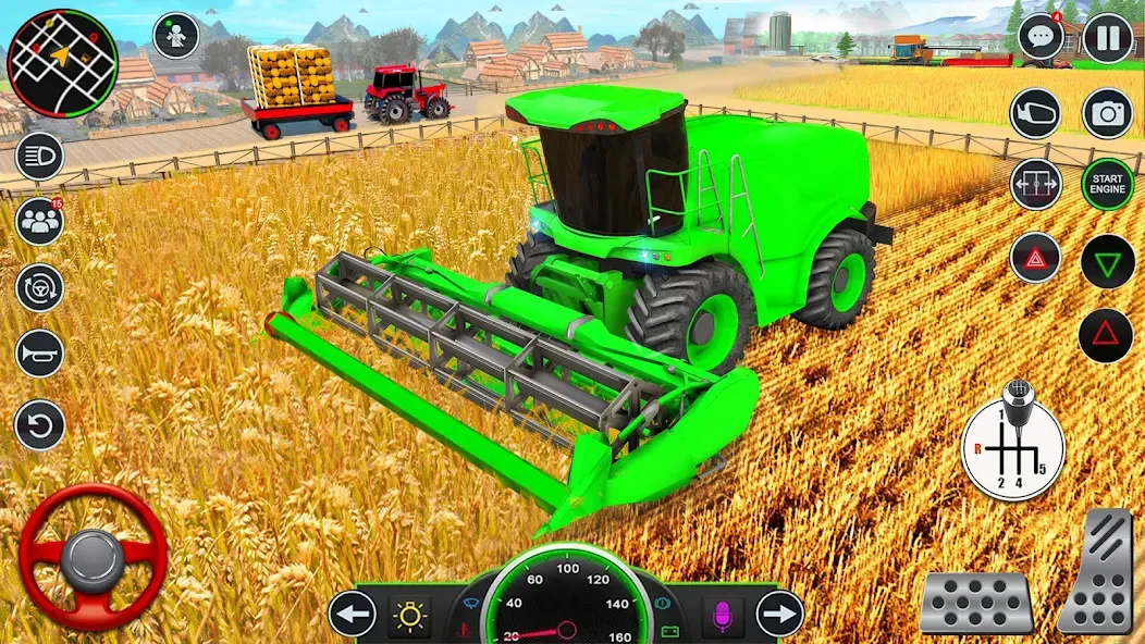 Real Tractor Driving Games (Риал Трактор Драйвинг Геймс)  [МОД Бесконечные деньги] Screenshot 3