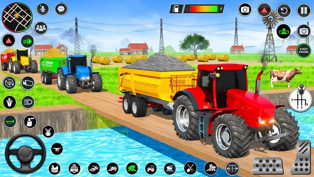 Real Tractor Driving Games (Риал Трактор Драйвинг Геймс)  [МОД Бесконечные деньги] Screenshot 5