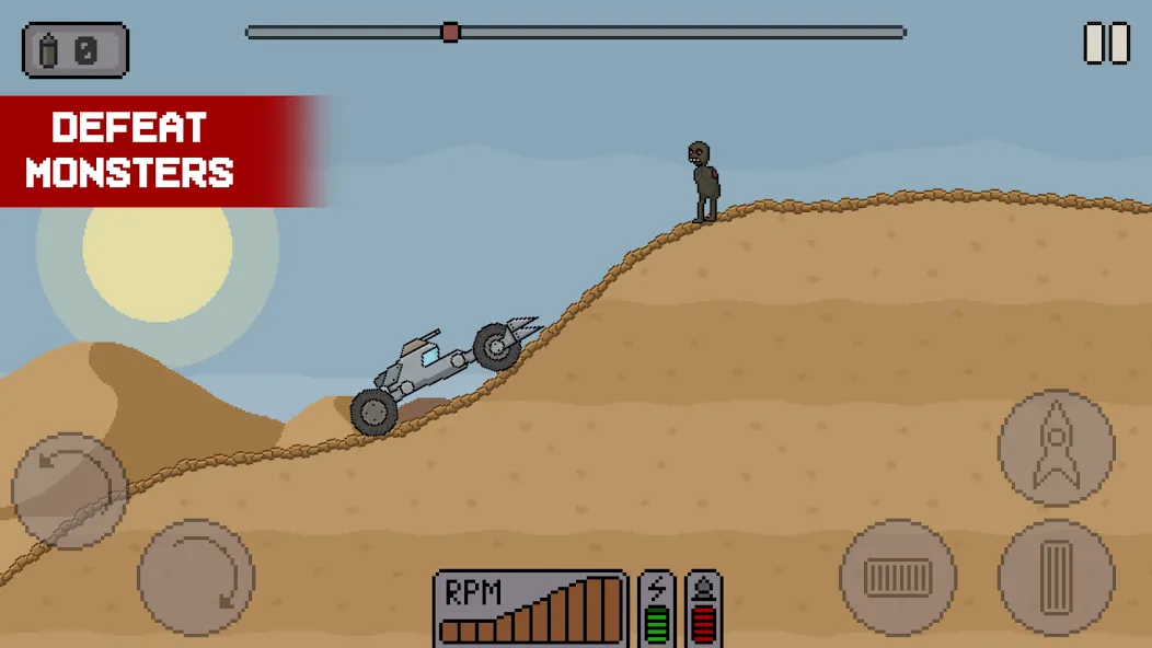 Death Rover: Space Zombie Race (Дэт Ровер)  [МОД Бесконечные деньги] Screenshot 2