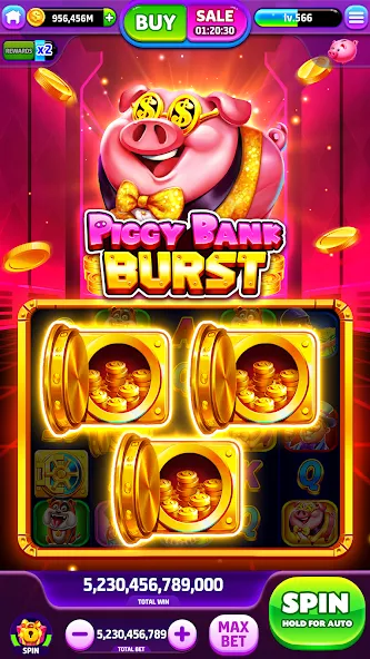 Spin To Rich - Vegas Slots (Спин Ту Рич)  [МОД Меню] Screenshot 1