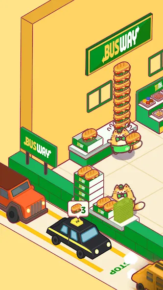 Cat Snack Bar: Cute Food Games (Кэт Снэк Бар)  [МОД Много денег] Screenshot 1