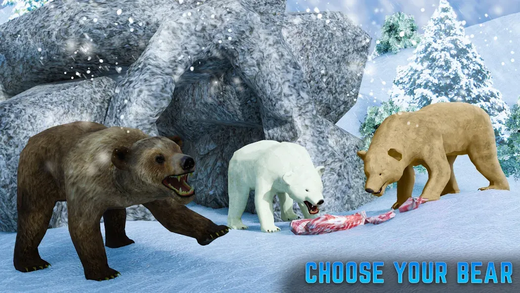 Polar Bear Family Survival  [МОД Много монет] Screenshot 2