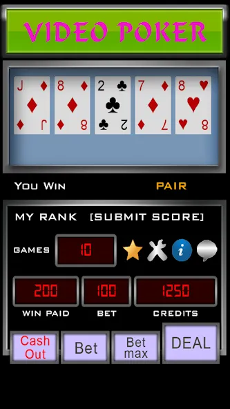 Video Poker (Видео Покер)  [МОД Mega Pack] Screenshot 1