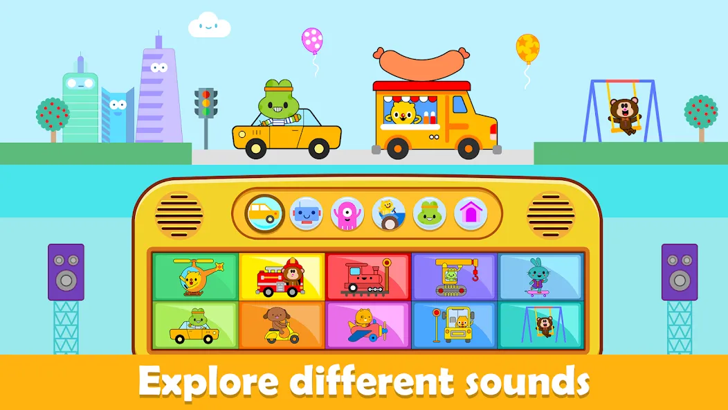 Baby Piano Kids Music Games  [МОД Много денег] Screenshot 2