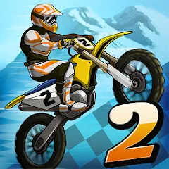 Взломанная Mad Skills Motocross 2 (Мад Скилс Мотокросс 2)  [МОД Много монет] - последняя версия apk на Андроид