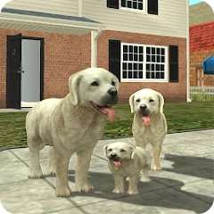 Взломанная Dog Sim Online: Raise a Family  [МОД Много монет] - последняя версия apk на Андроид