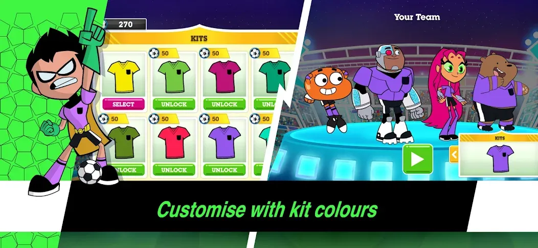 Toon Cup - Football Game  [МОД Бесконечные монеты] Screenshot 4