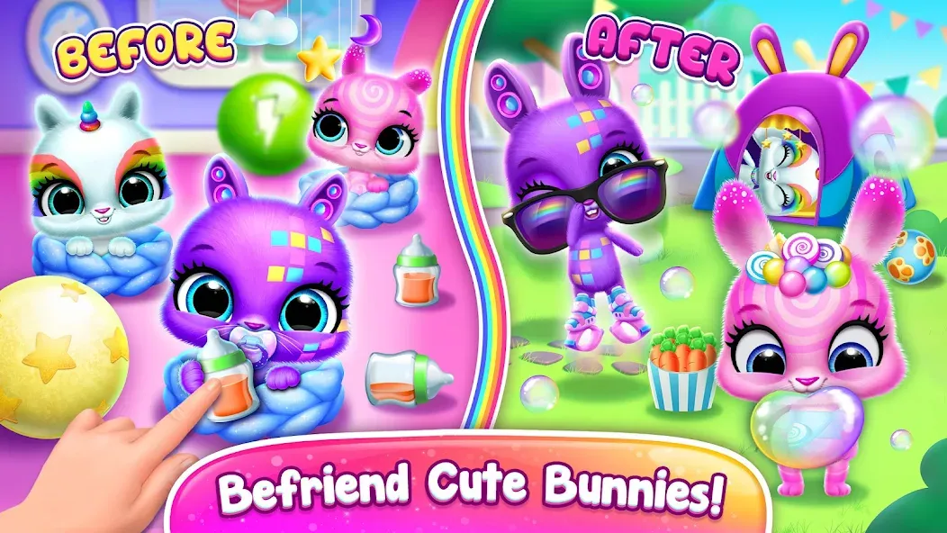 Bunnsies - Happy Pet World (Баннсиз)  [МОД Menu] Screenshot 5