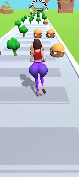 Twerk Race 3D: Belly Body Run (Тверк Рейс 3D)  [МОД Меню] Screenshot 2