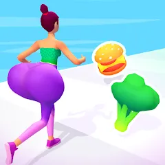 Скачать взлом Twerk Race 3D: Belly Body Run (Тверк Рейс 3D)  [МОД Меню] - последняя версия apk на Андроид