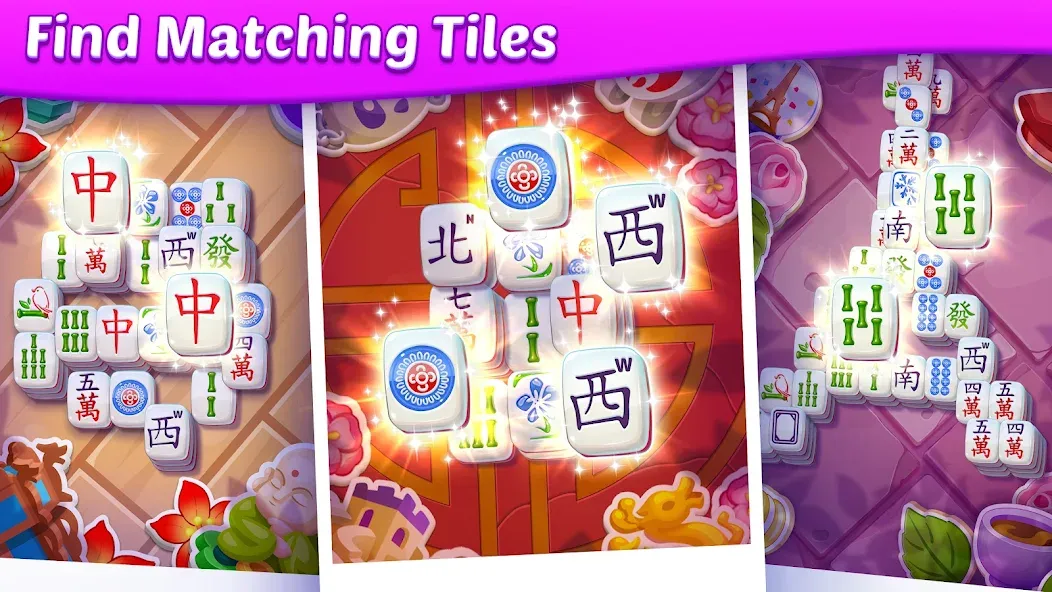 Mahjong City Tours: Tile Match (Маджонг Сити Турс)  [МОД Меню] Screenshot 2