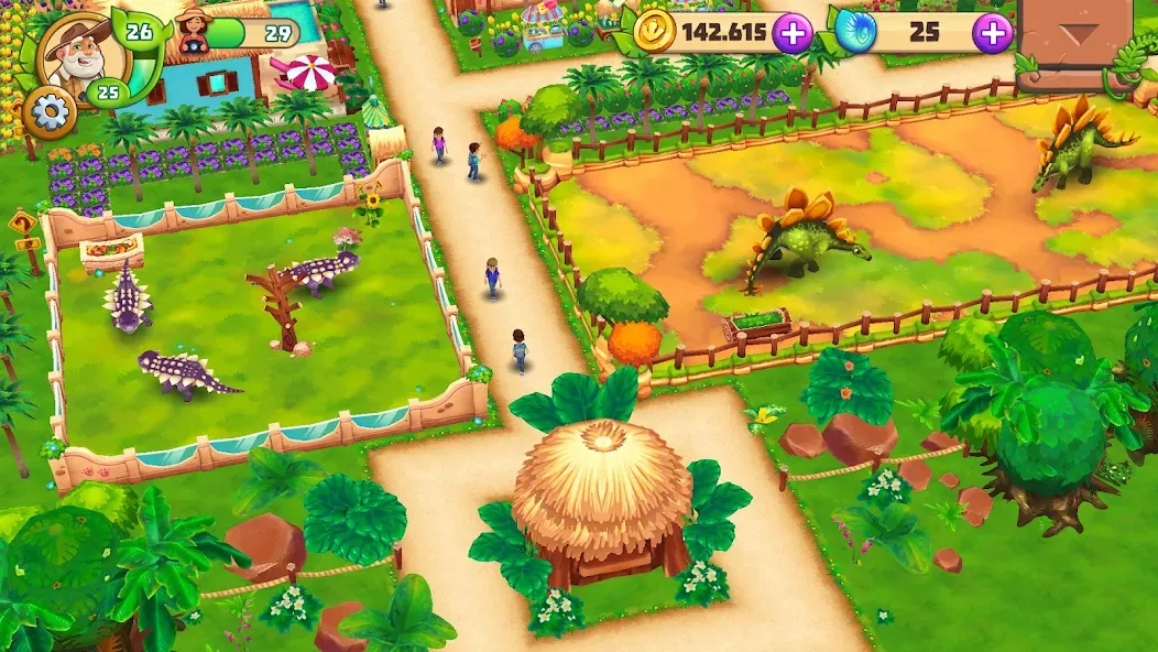 Dinosaur Park – Primeval Zoo (Динозавровый парк)  [МОД Много денег] Screenshot 5