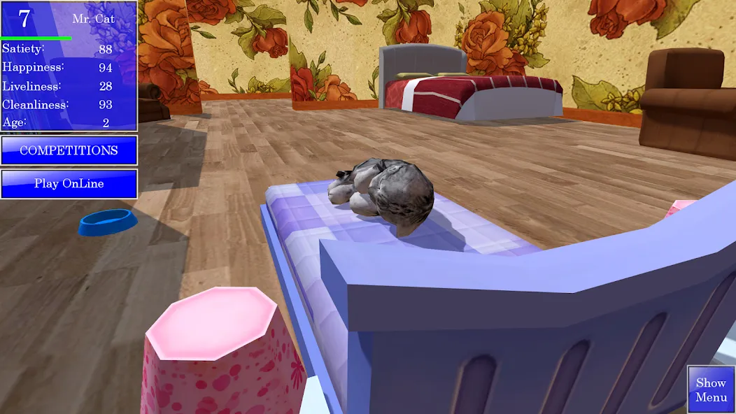 Cute Pocket Cat 3D (Сьют Покет Кэт 3Д)  [МОД Unlimited Money] Screenshot 3