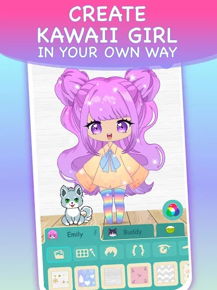 Chibi Dress Up Games for Girls  [МОД Все открыто] Screenshot 2