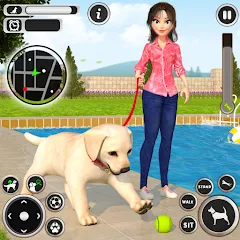 Взлом Dog Simulator Pet Dog Games 3D  [МОД Много монет] - стабильная версия apk на Андроид