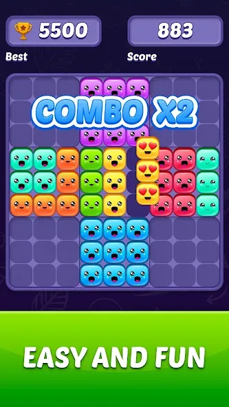 Block Puzzle Game (Блокголоволомка игра)  [МОД Много монет] Screenshot 3