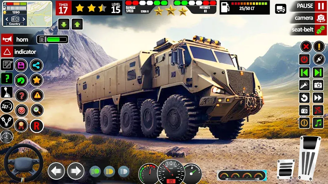 Army Truck Transport Game 2023  [МОД Бесконечные деньги] Screenshot 2