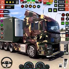 Скачать взлом Army Truck Transport Game 2023  [МОД Бесконечные деньги] - стабильная версия apk на Андроид