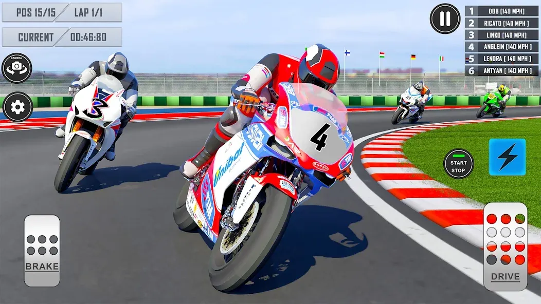 3D Bike Racing Games Offline  [МОД Mega Pack] Screenshot 1