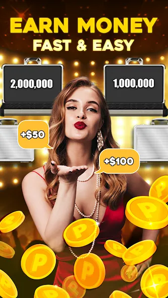 Deal Be Richest: Vegas Coin (Голден Дил Зе Миллион Прайз)  [МОД Много монет] Screenshot 1