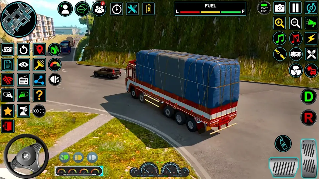 Indian Truck Offroad Cargo Sim (Индийский грузовик   )  [МОД Бесконечные монеты] Screenshot 2