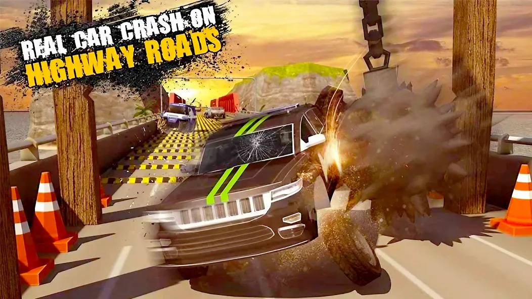 Car Crash Speed Bump Car Games  [МОД Mega Pack] Screenshot 1