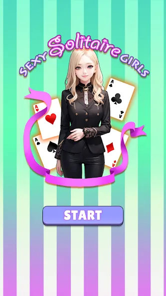 Sexy solitaire girls: ani card (Сэкси солитер девушки)  [МОД Меню] Screenshot 1