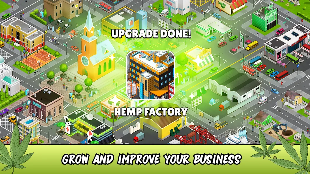 Weed City - Hemp Farm Tycoon (Уид Сити)  [МОД Бесконечные деньги] Screenshot 4