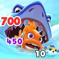 Взломанная Fish Go.io - Be the fish king  [МОД Unlimited Money] - стабильная версия apk на Андроид