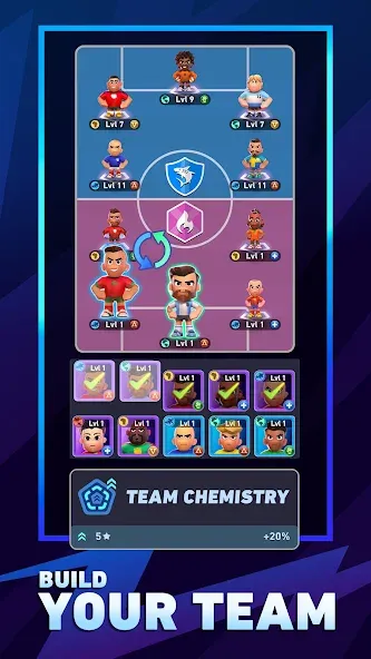 AFK Football: RPG Soccer Games  [МОД Бесконечные монеты] Screenshot 3