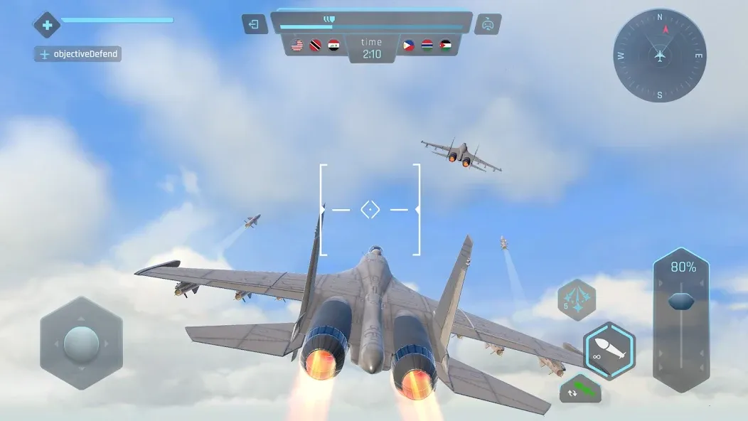 Sky Warriors: Airplane Games (Скай Ворриорс)  [МОД Меню] Screenshot 3