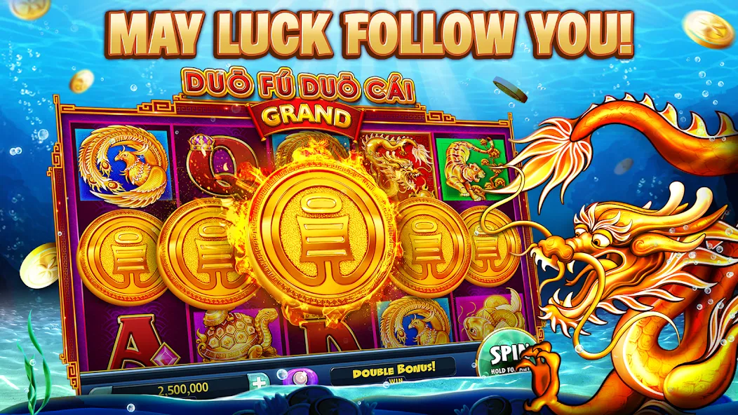 Gold Fish Casino Slot Games (Голдфиш)  [МОД Menu] Screenshot 2