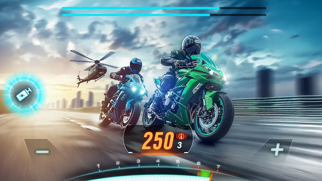 Motor Bike: Xtreme Races  [МОД Много монет] Screenshot 1