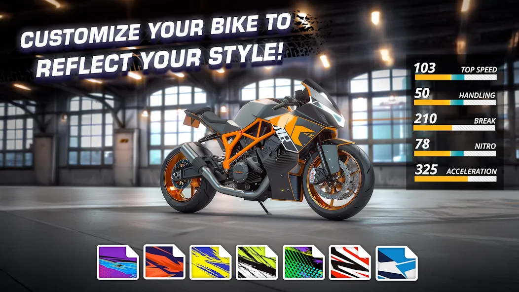 Motor Bike: Xtreme Races  [МОД Много монет] Screenshot 4