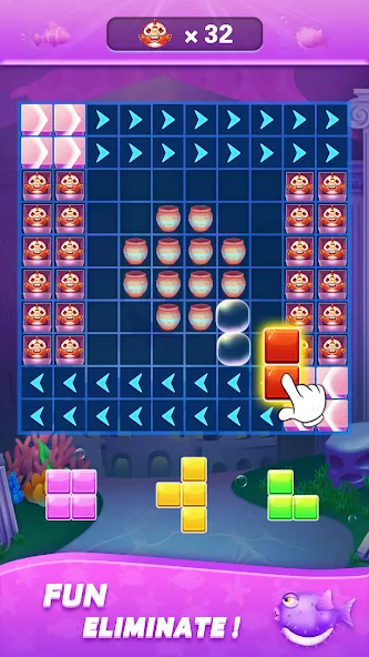 Block Ocean 1010 Puzzle Games (Блок Океан 1010 Головоломки)  [МОД Меню] Screenshot 3