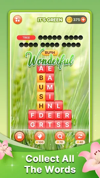 Word Search Block Puzzle Game  [МОД Много денег] Screenshot 2