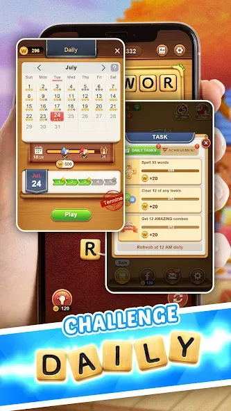 Word Connect (Ворд Коннект)  [МОД Бесконечные деньги] Screenshot 4