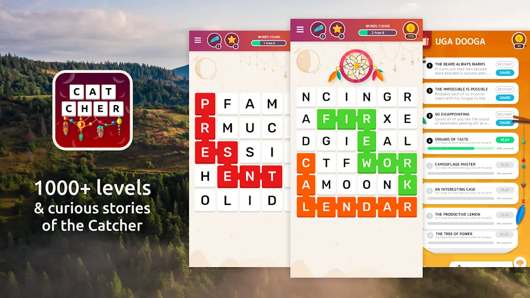 Word Catcher: Word Search  [МОД Menu] Screenshot 1