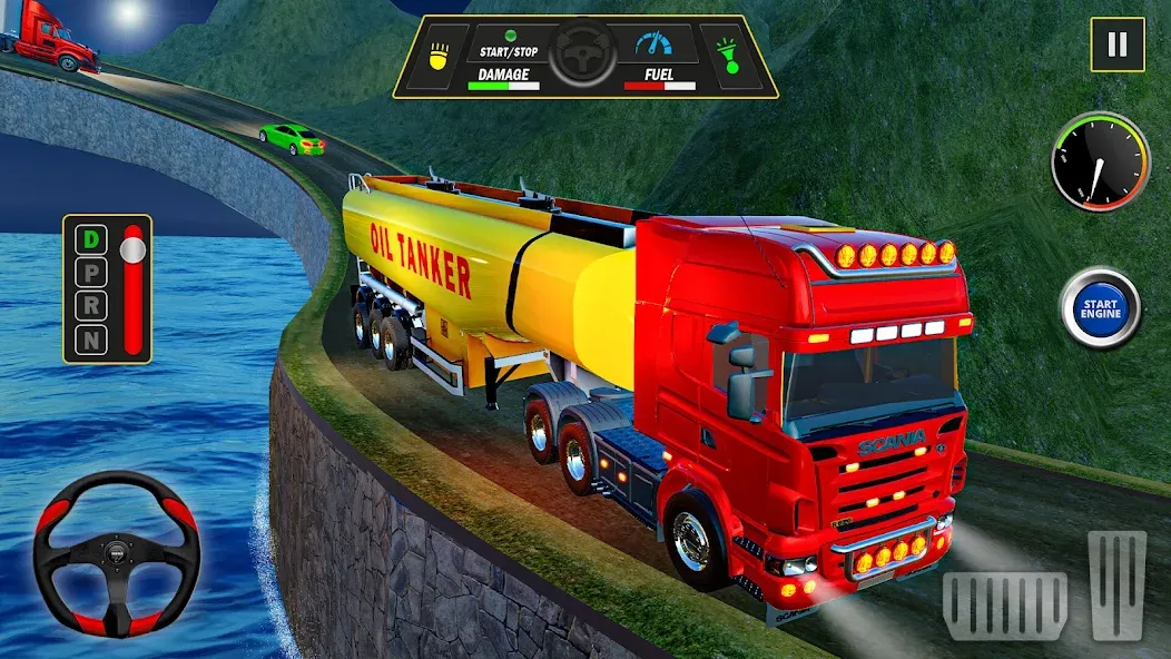 Offroad Oil Tanker Truck Games (Оффроуд Игры на машинецистерне для нефти)  [МОД Много денег] Screenshot 3