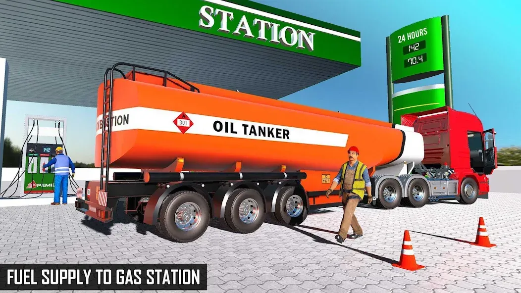 Offroad Oil Tanker Truck Games (Оффроуд Игры на машинецистерне для нефти)  [МОД Много денег] Screenshot 5