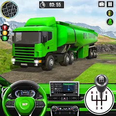 Скачать взломанную Offroad Oil Tanker Truck Games (Оффроуд Игры на машинецистерне для нефти)  [МОД Много денег] - последняя версия apk на Андроид