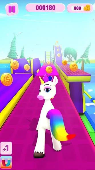 Unicorn Kingdom: Running Games (Юникорн Кингдом)  [МОД Все открыто] Screenshot 3