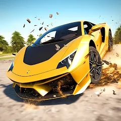 Скачать взломанную Car Crash: 3D Mega Demolition (Кар краш)  [МОД Меню] - полная версия apk на Андроид